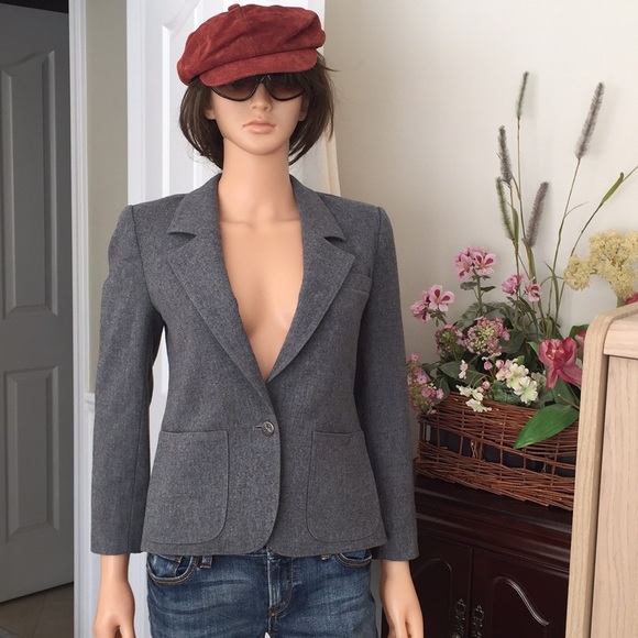 Vintage Pendleton classic gray wool blazer - Picture 2 of 10